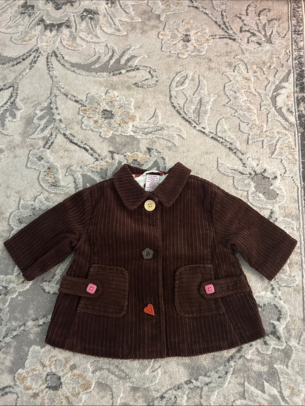 NWT Gymboree Vintage Cute As A Botton Brown Corduroy Jacket